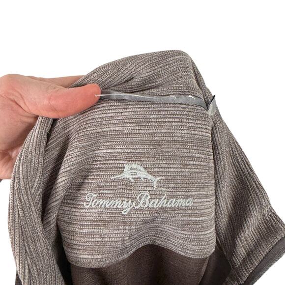 Tommy Bahama Island Zone Play Action Half Zip Pullover Ocean Deep NEW Mens Small - Picture 5 of 10